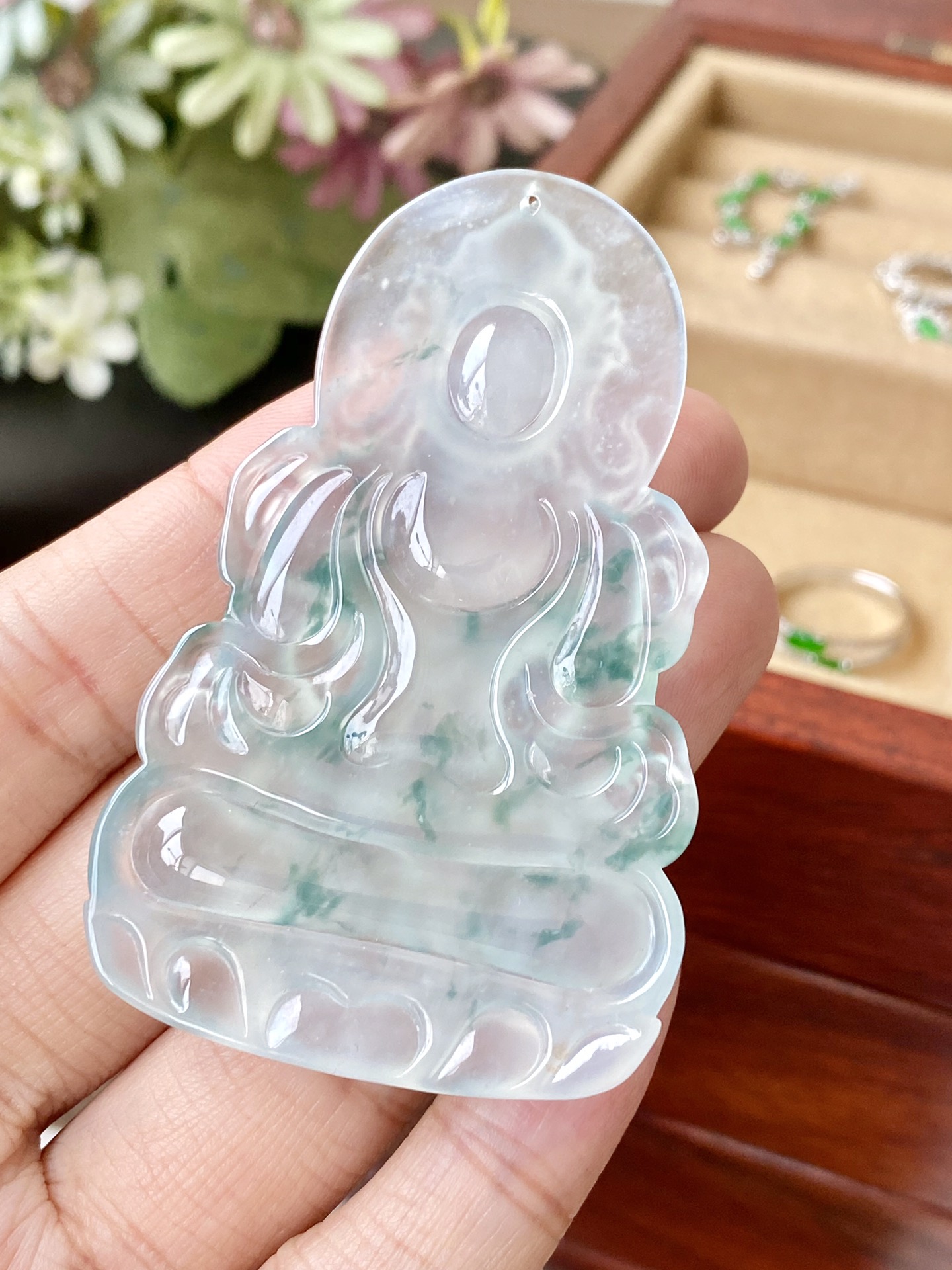 冰飘绿花度母