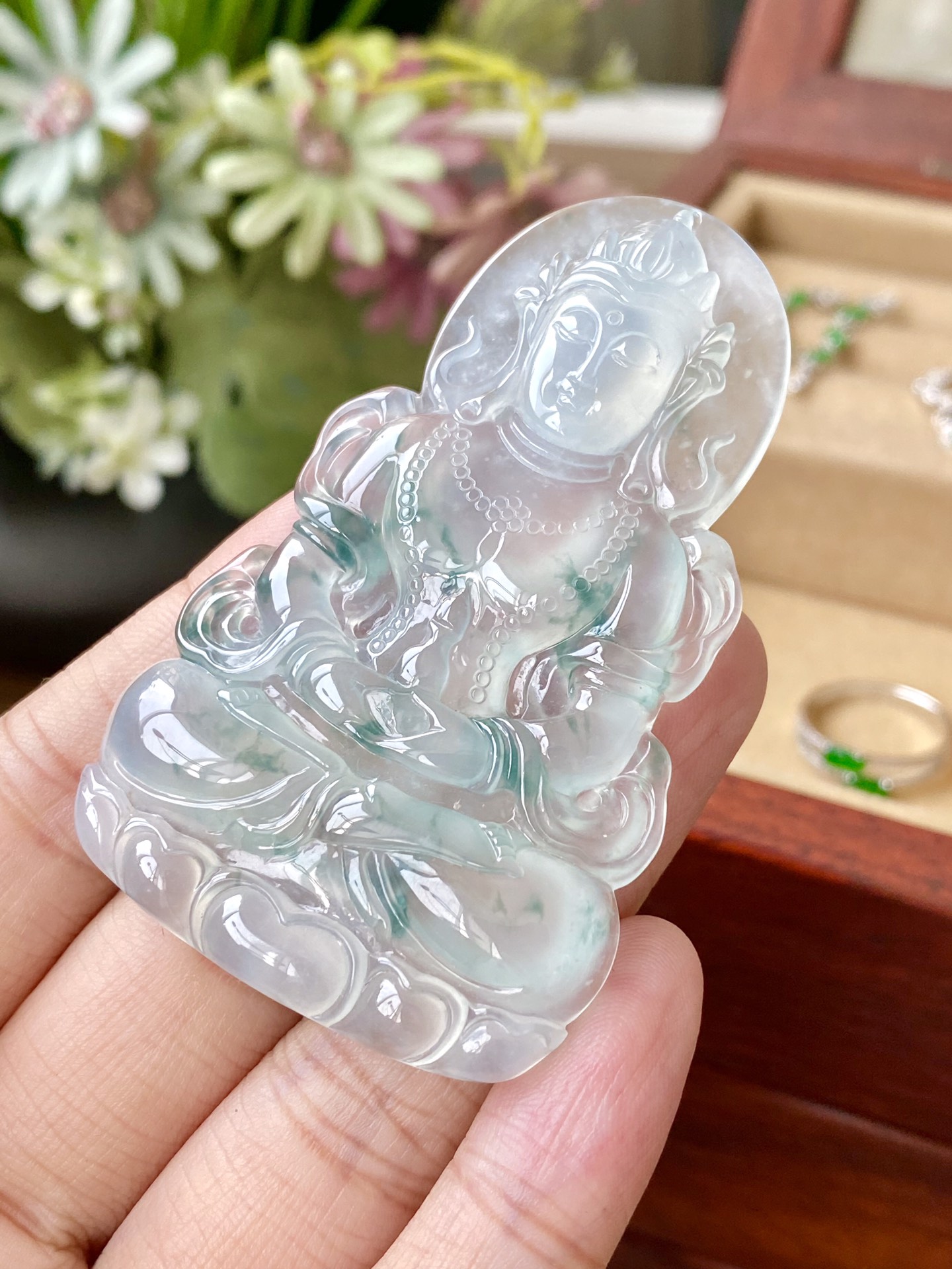 冰飘绿花度母