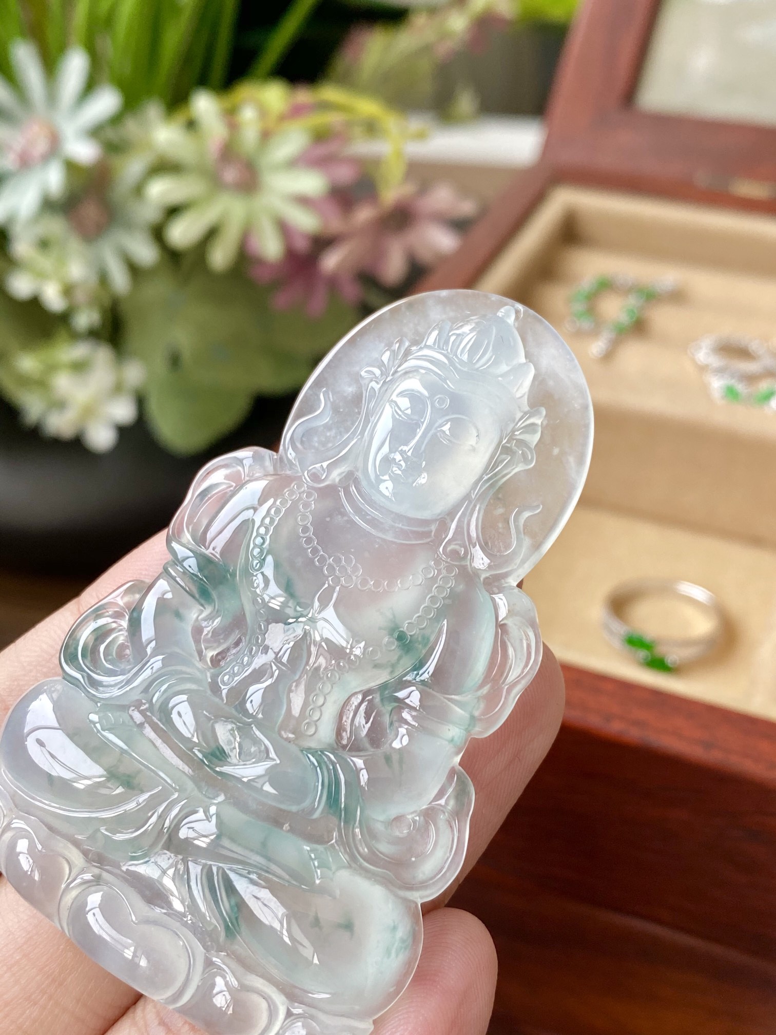 冰飘绿花度母