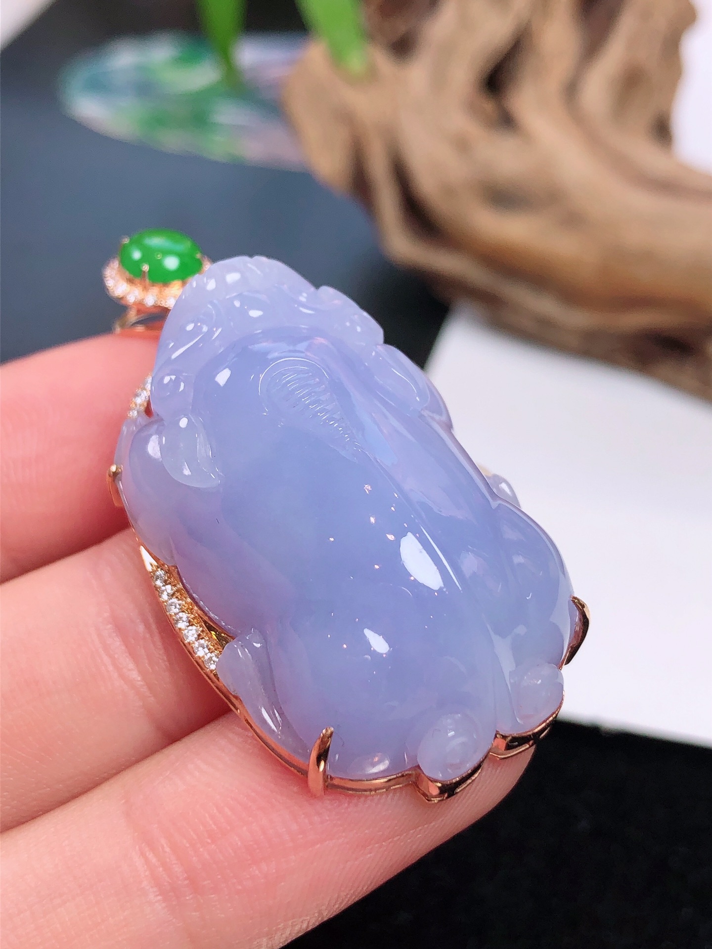 紫罗兰貔貅吊坠
