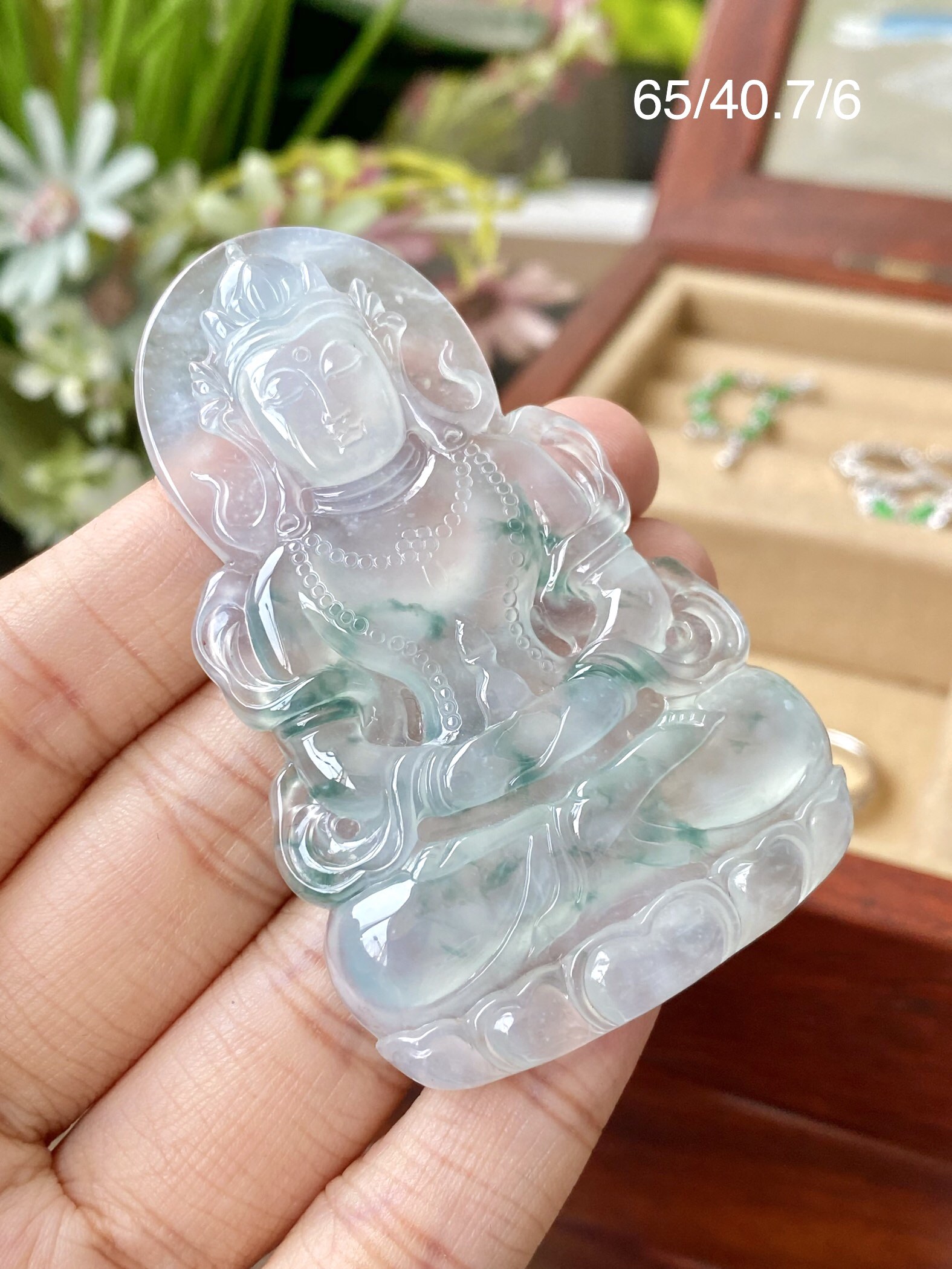 冰飘绿花度母(图1)