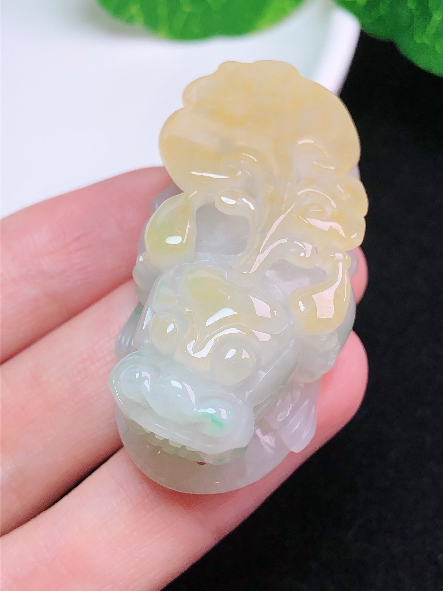 黄翡貔貅(图6)