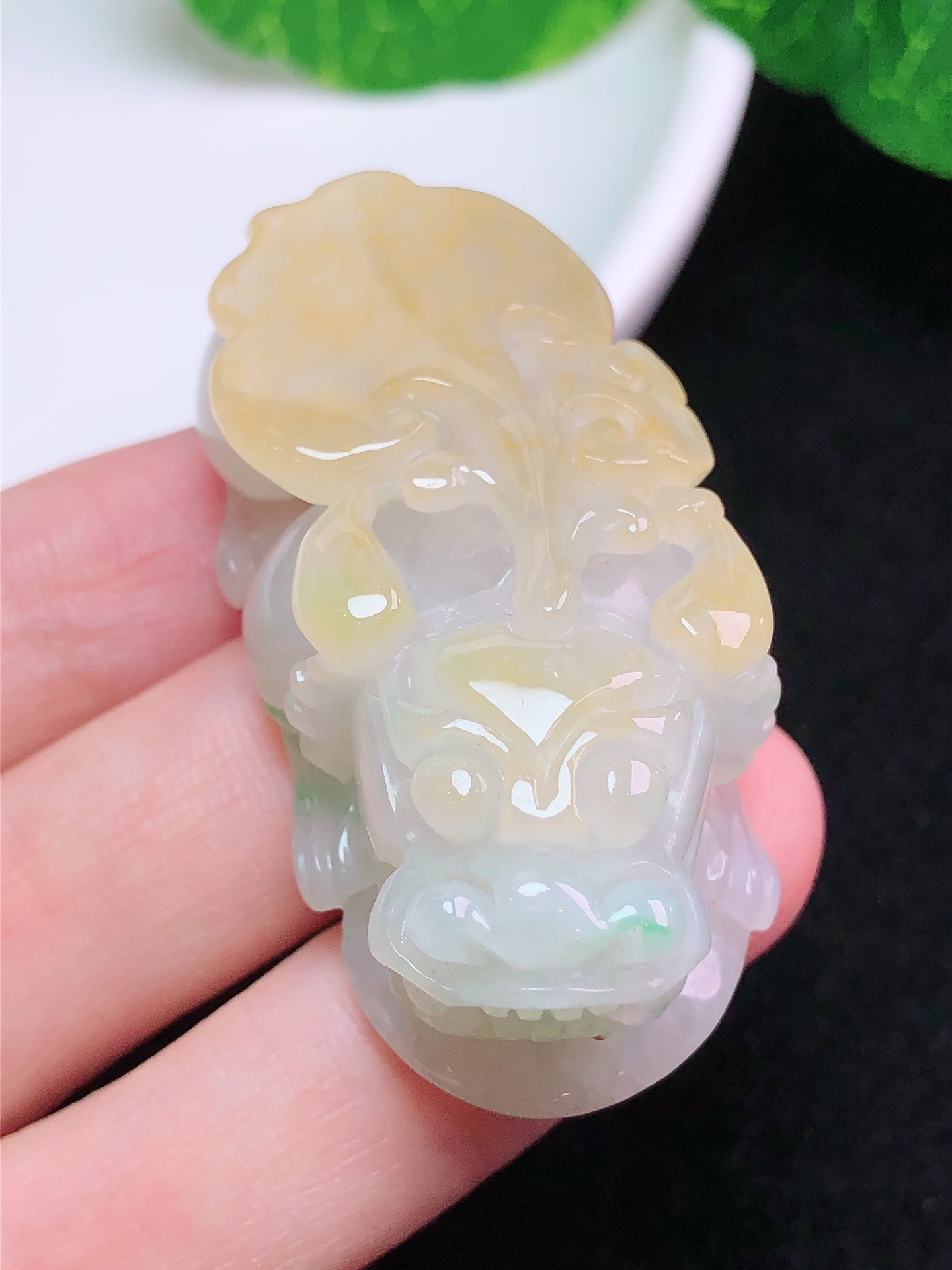 黄翡貔貅(图5)