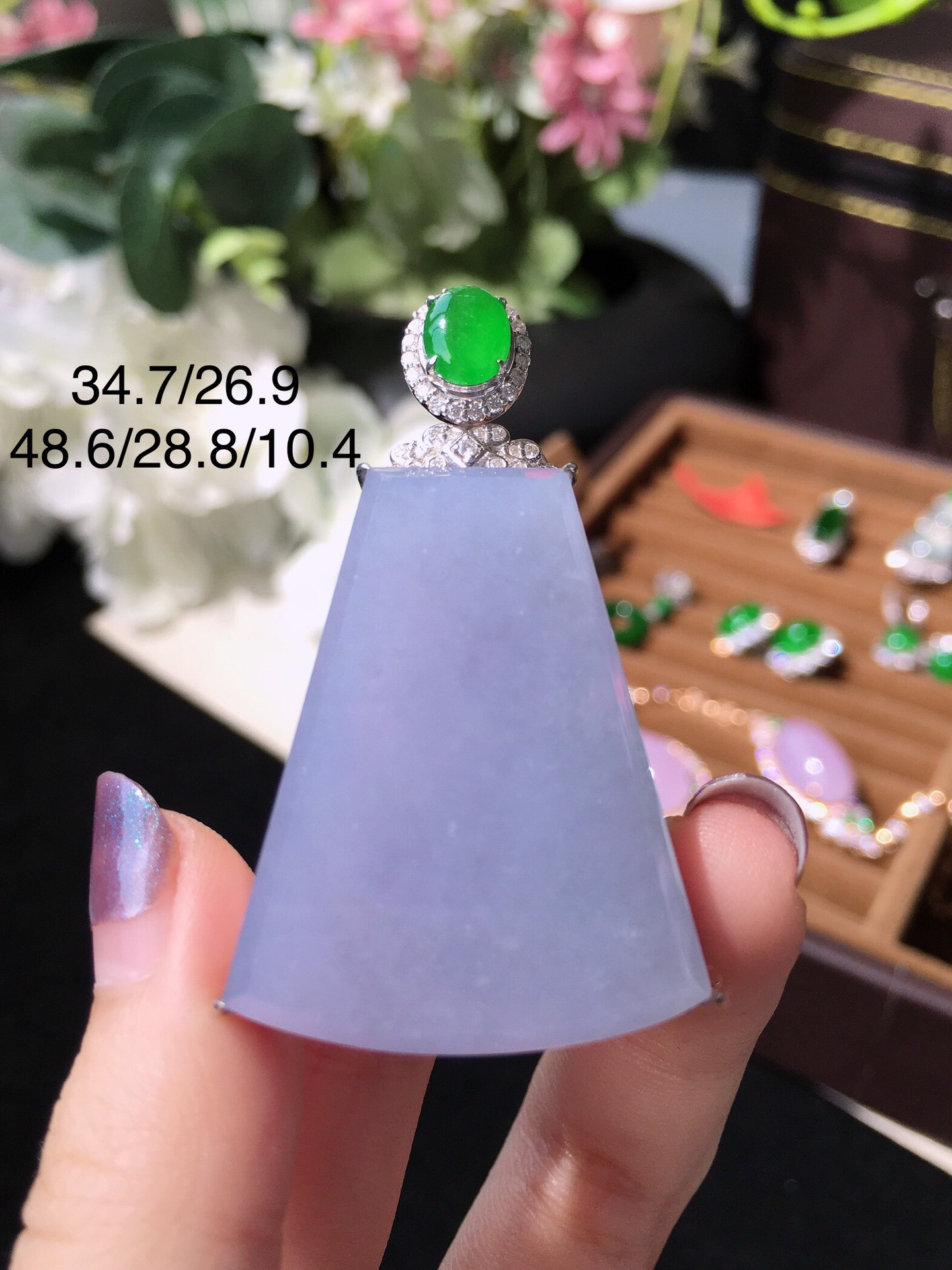 紫罗兰无事牌吊坠(图7)